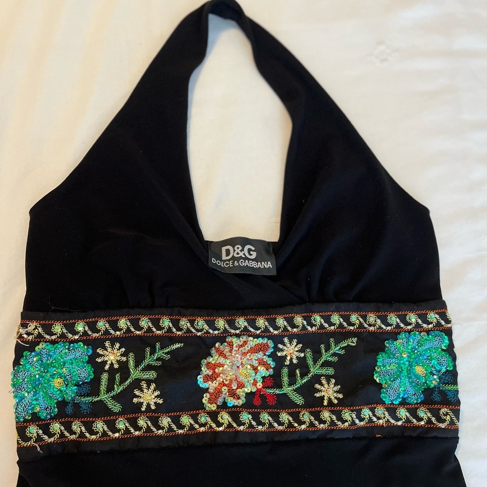Vintage Dolce and Gabbana Halter Dress